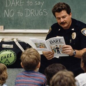 Vintage 1980s D.A.R.E. Roll Bag. Black Retro School Duffel Bag. Collectible